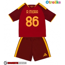 Otroške Nogometnih dresov AS Roma Rodrigo Mora #86 Domači 2026-27 Kratki rokavi (+ hlače)